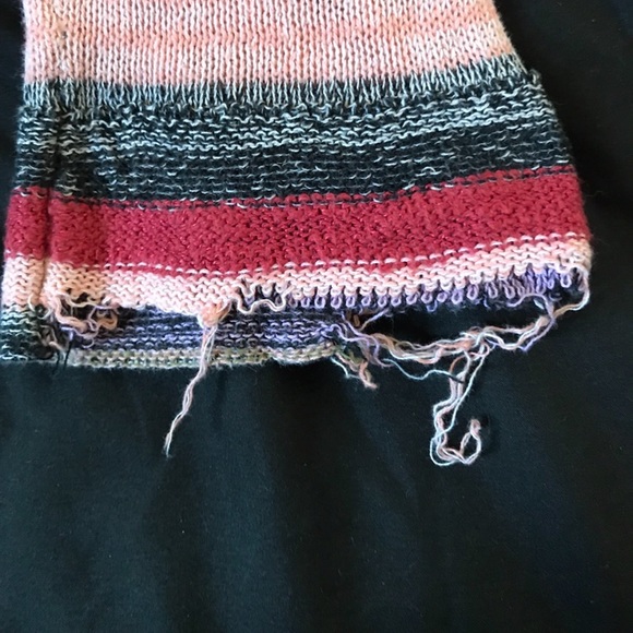 Long striped sweater cardigan - Picture 4 of 4